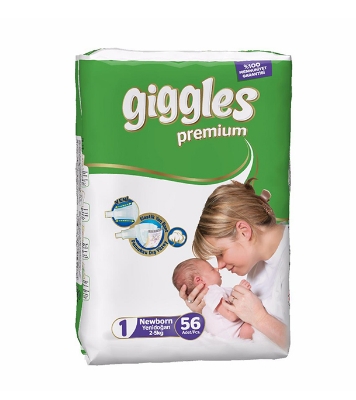 Picture of Giggles Premium Eco Pack 2-5 Kg (Newborn) 56 Pcs