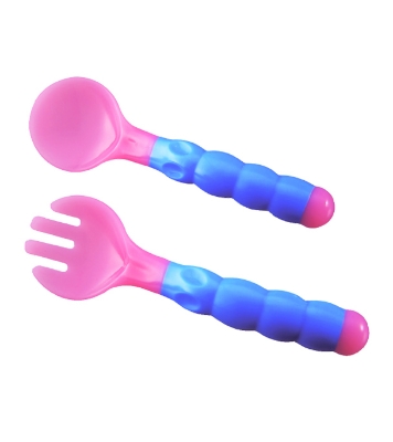Picture of Linco Baby Training Spoon & Fork Set / Dual-Color