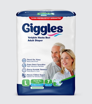 Picture of Giggles Adult Diaper Large 7 Pcs