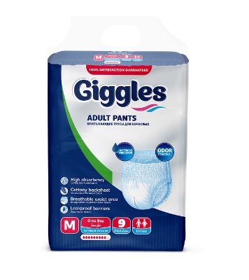 Picture of Giggles Adult Pants Medium 9Pcs