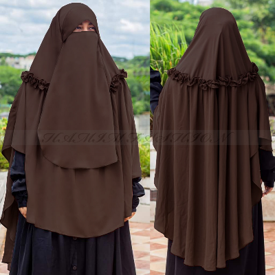 Picture of Hijab Big Size Hijab Fashion Women Dubai Cherry Headscarf Ready To Wear Instant Hijab Scarf Muslim Shawl Islamic Hijabs Arab Wrap Head Scarves Design-2