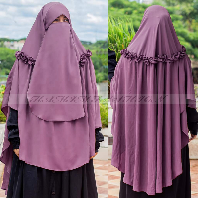 Picture of Hijab Big Size Hijab Fashion Women Dubai Cherry Headscarf Ready To Wear Instant Hijab Scarf Muslim Shawl Islamic Hijabs Arab Wrap Head Scarves Design-2