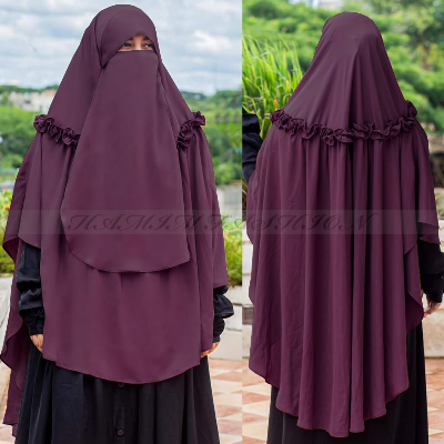 Picture of Hijab Big Size Hijab Fashion Women Dubai Cherry Headscarf Ready To Wear Instant Hijab Scarf Muslim Shawl Islamic Hijabs Arab Wrap Head Scarves Design-2