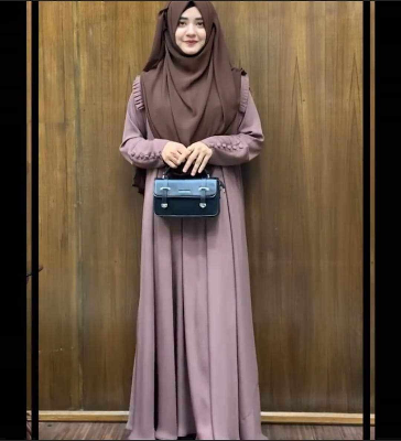 Picture of Abaya Borka (Aziya Borka) (No Hijab) Dubai Cherry Stylish Party Borka Fashion Collection Fashionable Khimar Lycra Borka For Women