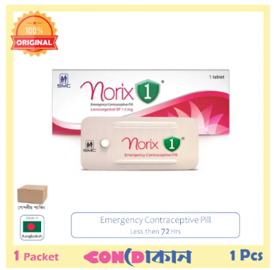 Picture of Norix 1 Emergency Contraceptive Pill 1 Pack (1 Pcs)