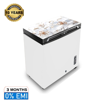 Buy VISION Glass Door Chest Freezer RE-250 Liter White Ice Flower at Best Price in Bangladesh	