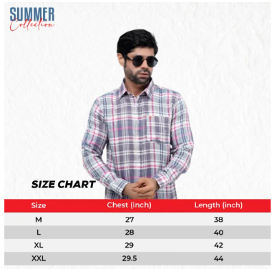 Buy Premium Quality Navy Sky Pink Color Full Sleeve Cotton Casual Check Shirt For Men Collection By Fine Tex Clothing  at Best Price in Bangladesh