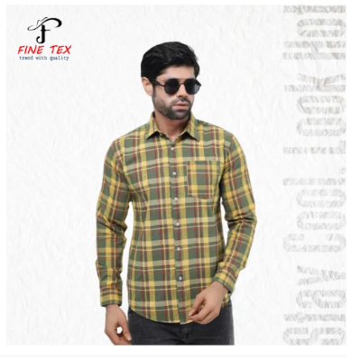Buy Premium Quality Navy Sky Pink Color Full Sleeve Cotton Casual Check Shirt For Men Collection By Fine Tex Clothing  at Best Price in Bangladesh