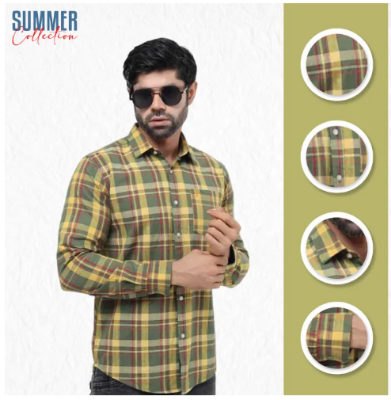 Buy Premium Quality Navy Sky Pink Color Full Sleeve Cotton Casual Check Shirt For Men Collection By Fine Tex Clothing  at Best Price in Bangladesh