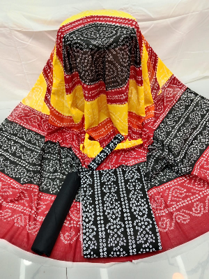 Picture of Premium Quality Chundri Print Unstitched Three Piece Shalwar Kameez With Latest Design