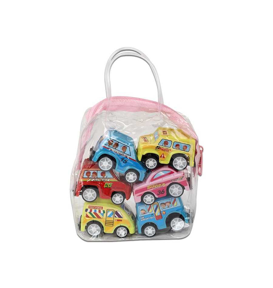 Picture of 6pcs Mini Pullback Car Toy Set for Kids