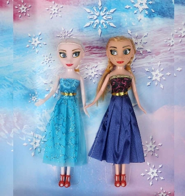 Picture of 2 Pieces - Sweet Fashion Frozen Princess Doll Toys Set for Kids and Girls Toy (6.0 inch)