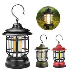 Picture of 1 Set Warm Light Vintage Tent Lamp Portable Lantern Camping Light 20-200 Lumens Multifunctional