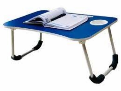 Picture of Portable Foldable Home Laptop/Notebook Stand Desk/Table for Study- Wood Color