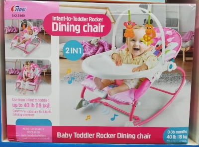 Picture of Infant To Toddler 2 In 1 Rocker & Dining Chair With Music