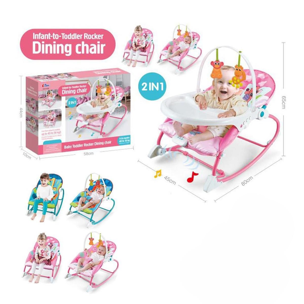 Picture of Infant To Toddler 2 In 1 Rocker & Dining Chair With Music