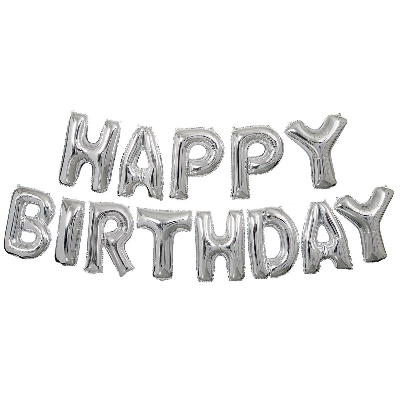 Picture of Happy Birthday Balloon Banner, Aluminum Foil Letters Banner Balloons for Party Supplies, Birthday Decorations – kids