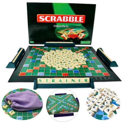 Picture of Word Game Scrabble Learning Toy for Kids- Wooden