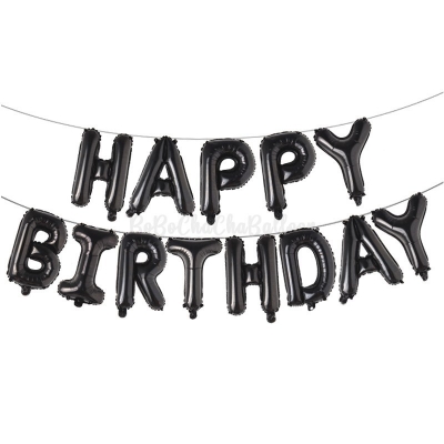 Picture of Happy Birthday Balloon Banner, Aluminum Foil Letters Banner Balloons for Party Supplies, Birthday Decorations – kids