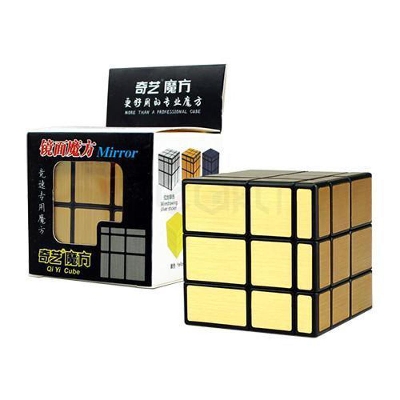 Picture of New Kids Children Mirror Surface Cube Silver, Golden Magic Cube 3x3 Puzzle magnetic magic cube 3x3x3 Puzzle Cube Toy Kid Gifts