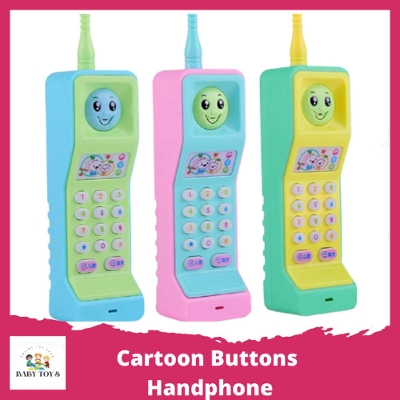 Picture of Lovely Kids Baby Cartoon Buttons Handphone Music Songs Sound Toys Educational Intelligence Developmental  Mobile Phone Toy