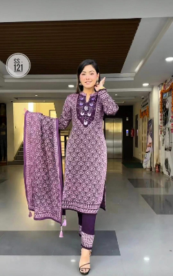 Buy Women Fashionable Cotton Three piece at Best Price In Bangladesh