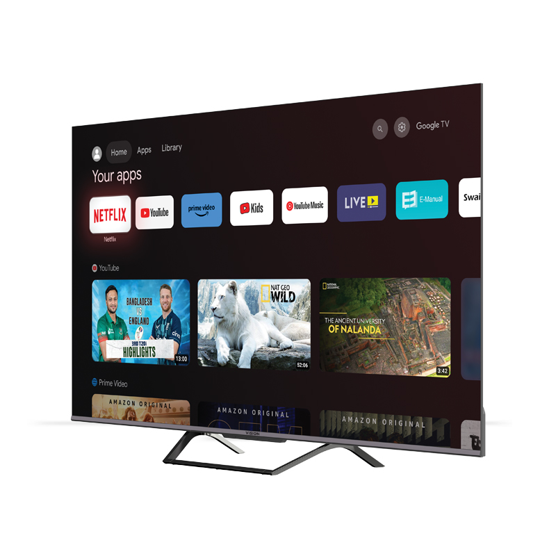 Buy VISION 75" QLED TV Google Android 4K PQ1 Galaxy Pro at Best Price In Bangladesh