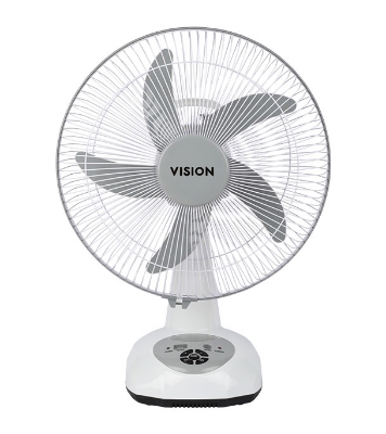 Buy VISION Rechargeable Table Fan 14''(White) USB Charger Online at Best Price