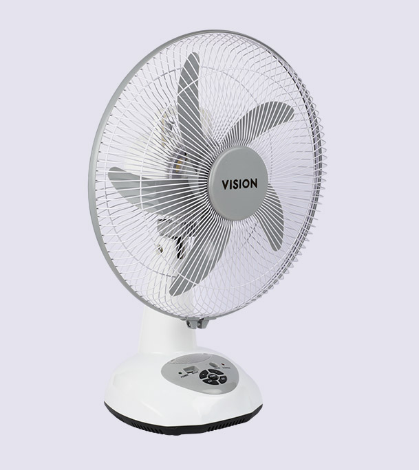 Buy VISION Rechargeable Table Fan 14''(White) USB Charger Online at Best Price