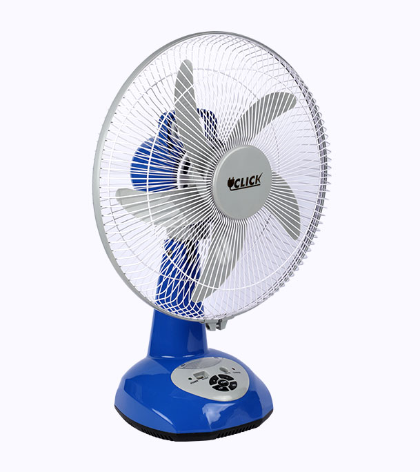 Buy CLICK Rechargeable Table Fan-14''(Blue) Online at Best Price	