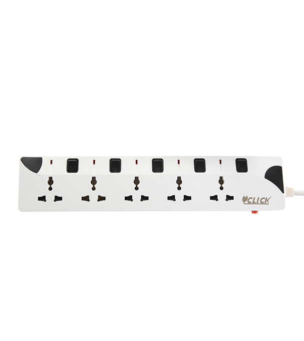 Buy Click Safe Extension Cord 2pin 5 Socket 3Y Online at Best Price