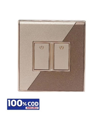 Picture of Click Marigold 2 Gang 1 Way Switch