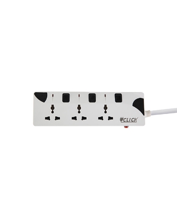 Buy Click Safe Extension Cord 2pin 3 Socket 3Y Online at Best Price