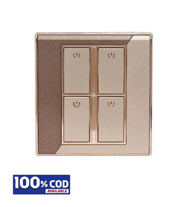 Picture of Click Marigold 4 Gang 1 Way Switch