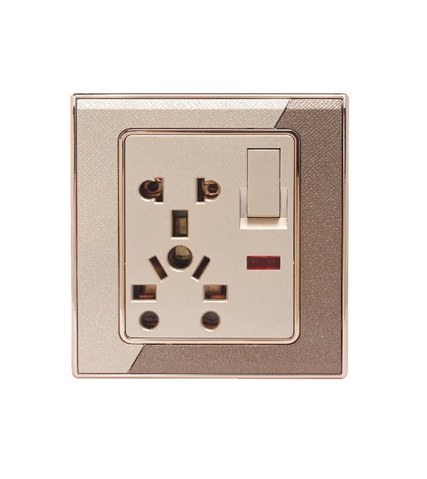 Buy Click Marigold 3 PIN Combination Socket With Switch 13A Online at Best Price