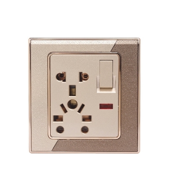Buy Click Marigold 3 PIN Combination Socket With Switch 13A Online at Best Price