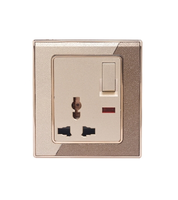 Buy Click Marigold 3 PIN Universal Socket with Switch 13A Online at Best Price