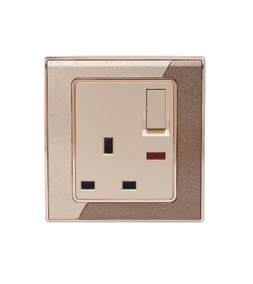 Buy Click Marigold 3 Pin Flat Socket With Switch 13A Online at Best Price