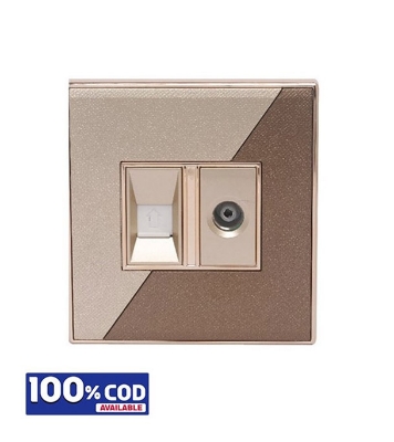 Picture of Click Marigold TV & Telephone Socket