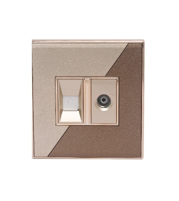 Buy Click Marigold TV & Telephone Socket Online at Best Price