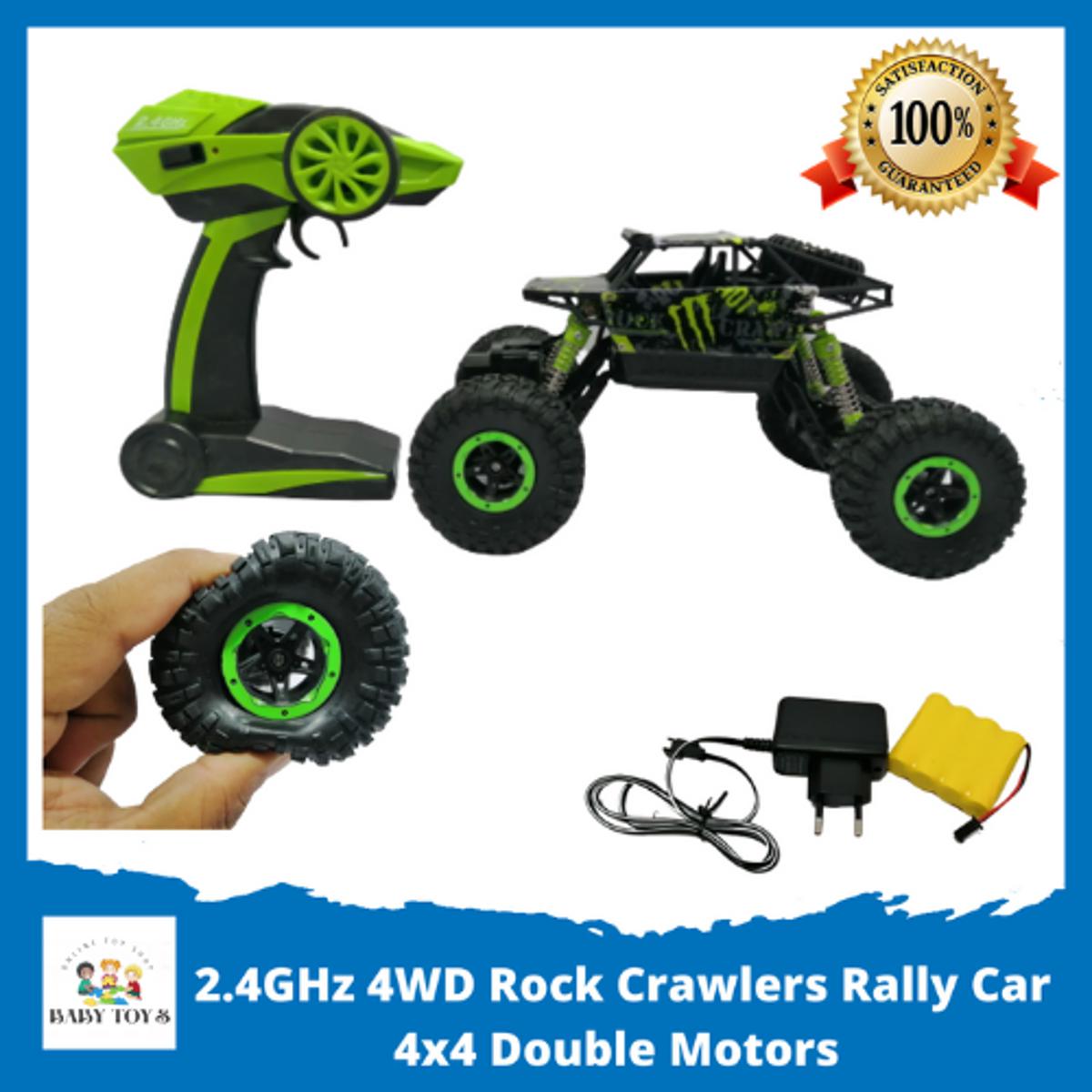 Buy Kids Toys RC Car 2.4GHz 4WD Rock Crawlers Rally Car 4x4 Double Motors Drive Bigfoot Car Remote at Best Price In Bangladesh