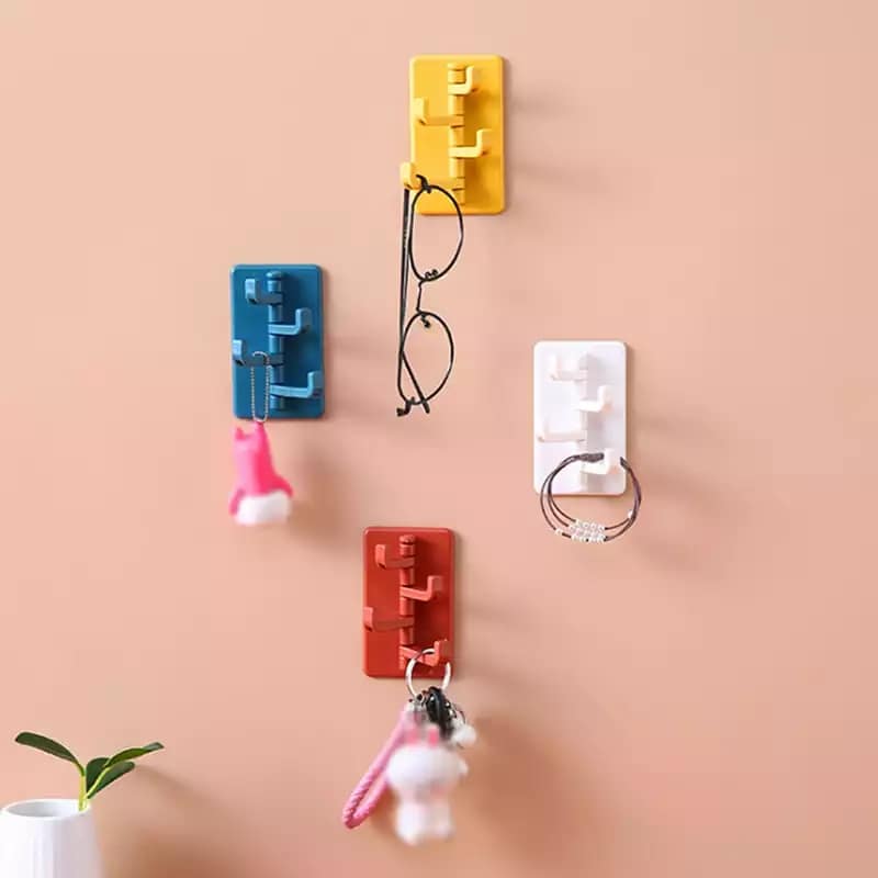 Buy Small Exquisite Folding Hook Creative Adhesive Hook Bathroom Kitchen Wall Hole  at Best Price In Bangladesh
