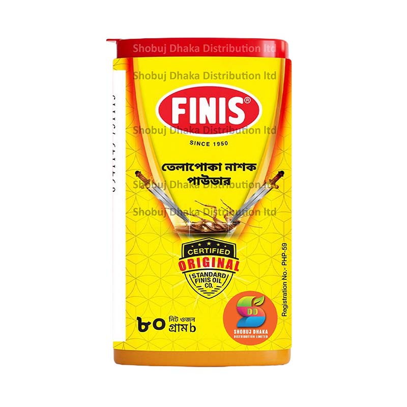 Picture of Original New Finis Cockroach Insect Powder - 80g Plastic Jar