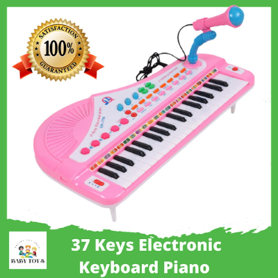 Buy 37 Keys Electronic Keyboard Piano Musical Toy with Microphone for Children at Best Price In Bangladesh