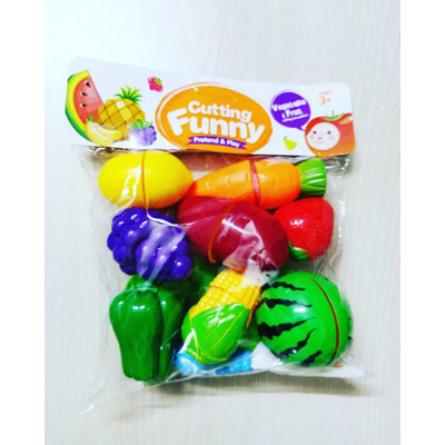 Buy Colorful Plastic Fruits and Vegetable Cutting and Assembling Set for Kids (Imported) at Best Price In Bangladesh