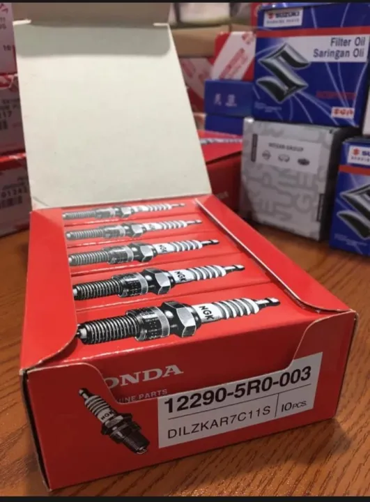Buy DILZKAR7C11S 12290-5R0-003 Dual Iridium Spark Plugs For Honda Vezel civic city 4 PC at best price In Bangladesh