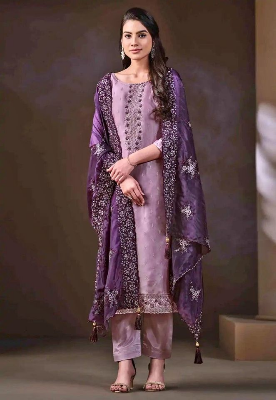 Buy Unstitched Organza Salwar Kameez Pant Style Replica Suit - SA-1751 at best price In Bangladesh