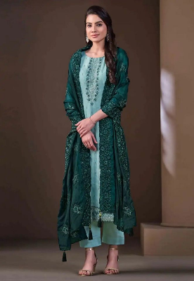 Buy Unstitched Organza Salwar Kameez Pant Style Replica Suit - SA-1752 at best price In Bangladesh