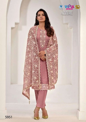 Buy  Women's Unstitched Organza Embroidered 4 Pieces Replica Salwar Suits - SA-1705 at best price In Bangladesh