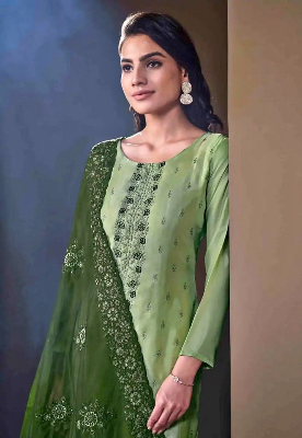 Buy Unstitched Organza Salwar Kameez Pant Style Replica Suit - SA-1754 at best price In Bangladesh